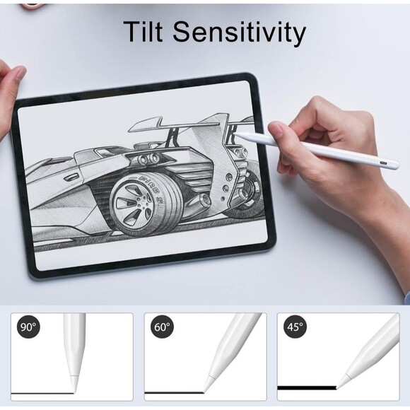 Pencil for Apple Ipad 9Th&10Th Generation, 13 Mins Fast Charge Stylus Pen, Palm - Picture 8 of 12